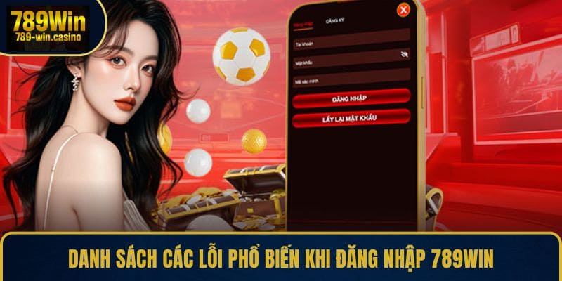 Danh sách các lỗi phổ biến khi đăng nhập 789WIN